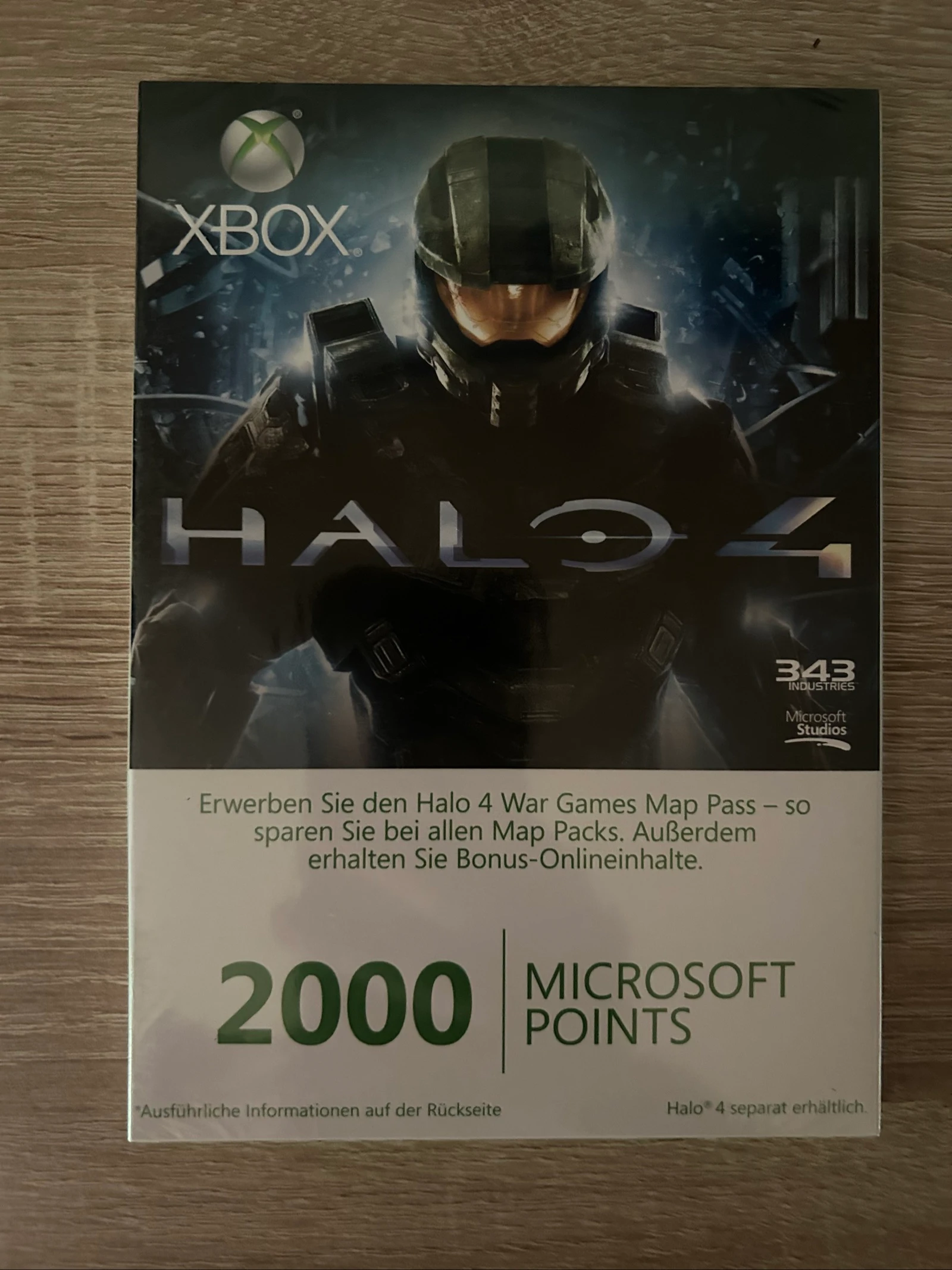 Carte Microsoft Points 2000 Halo 4 Xbox 360 - Neuve sous blister
